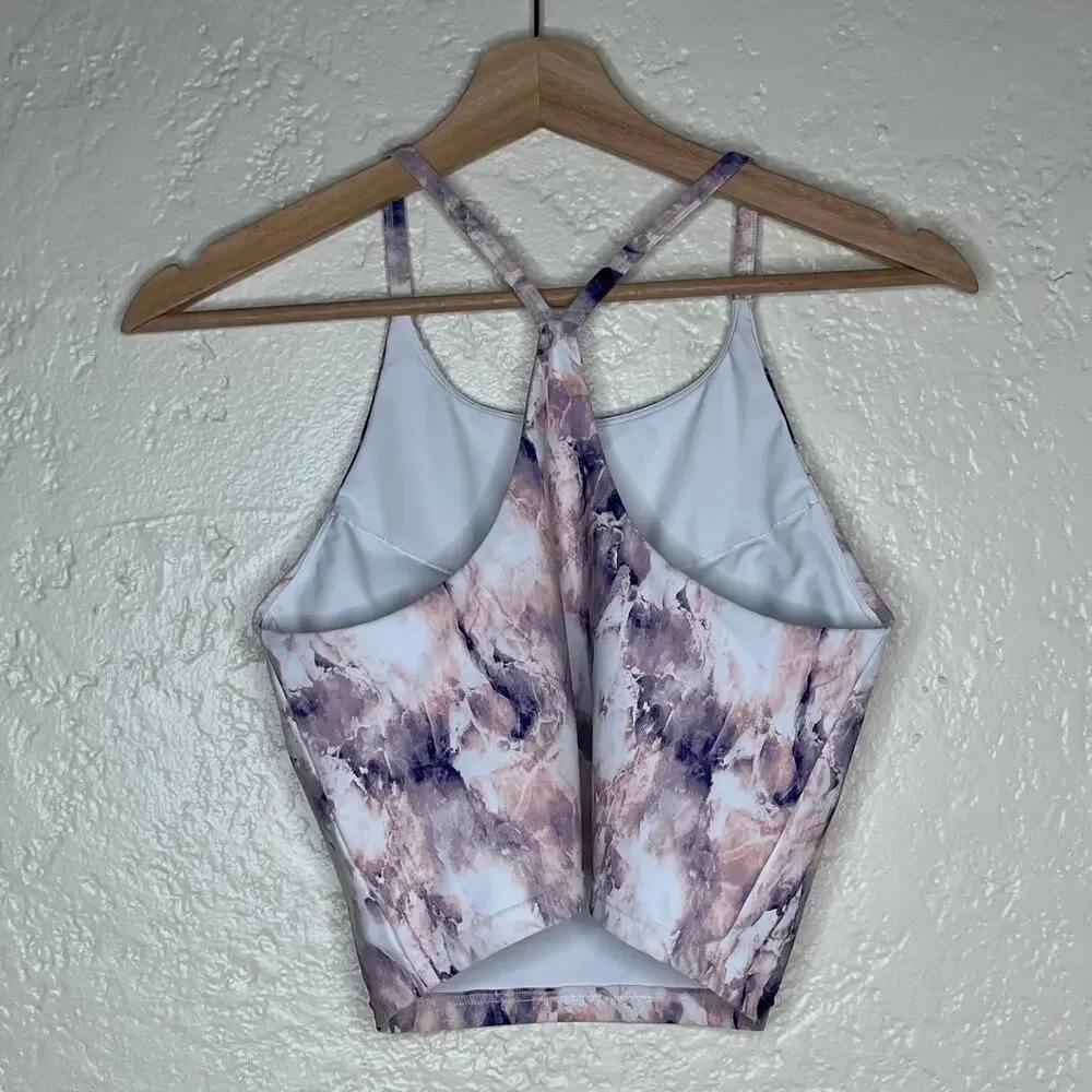 Old Navy Tie Dye Sports Bra Athleisure Active Racerback Cropped Women Medium